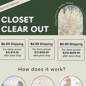 Let Poshmark discount the shipping for you on CCO!💕💕